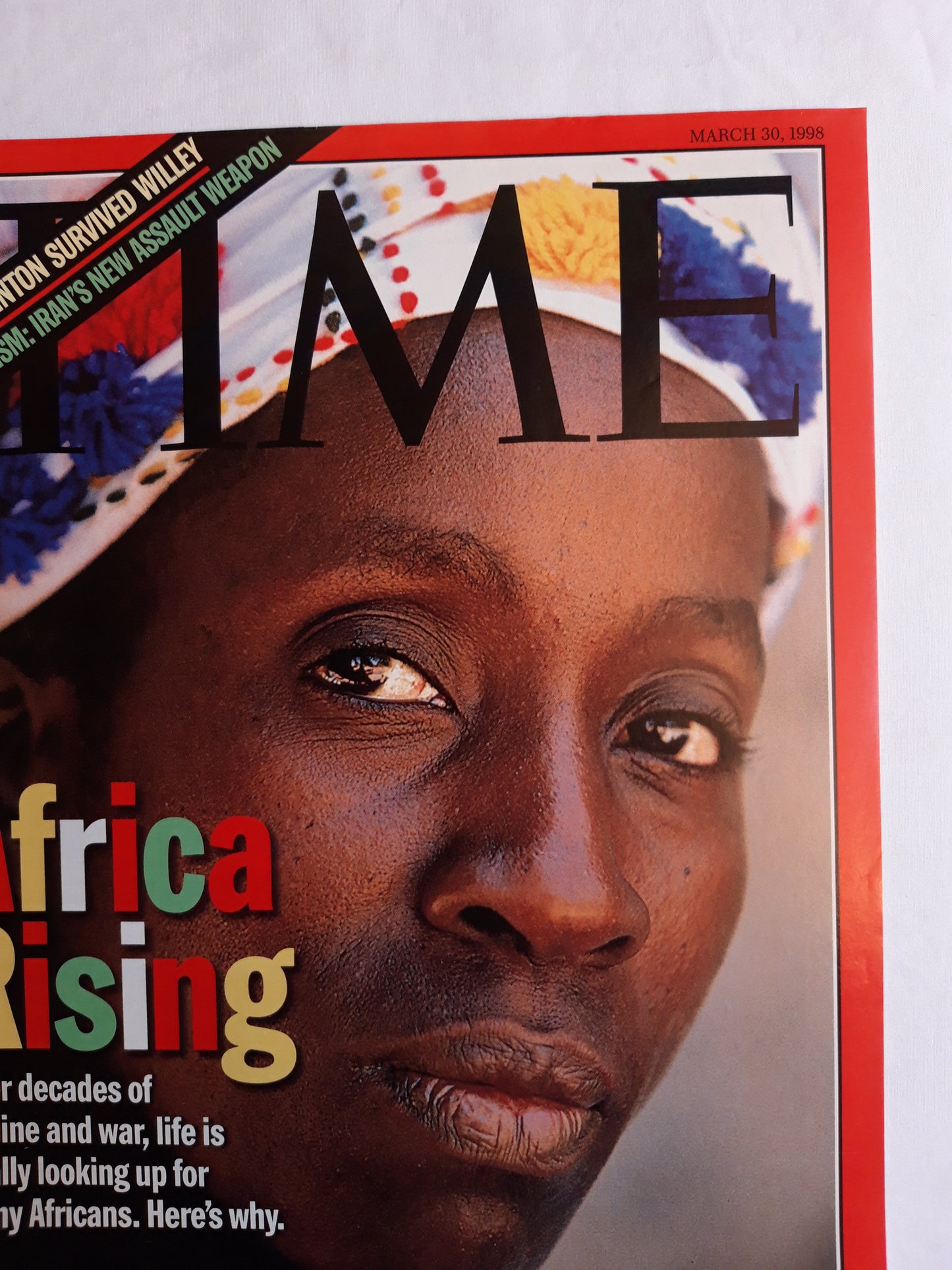 Time magazine Africa Rising Awa Kone of Mali Clinton 30.03.1998 30. März March 1998