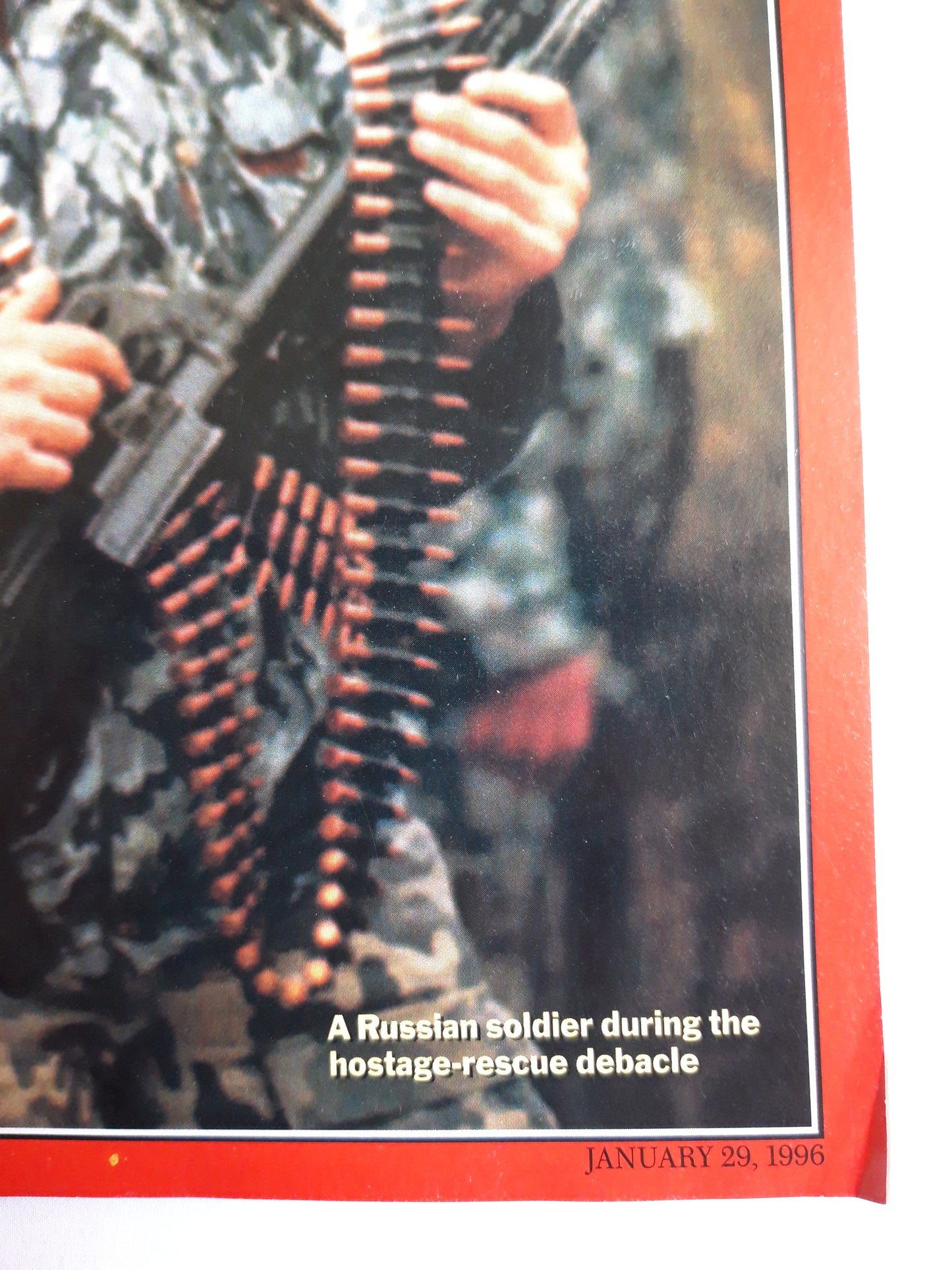 Time magazine Boris Yeltsin`s Chechnya Disaster Russian soldier Ten Days of Pain, Impotence and Shame Izvestia Chinese magic 29.01.1996 29. 29th January 1996