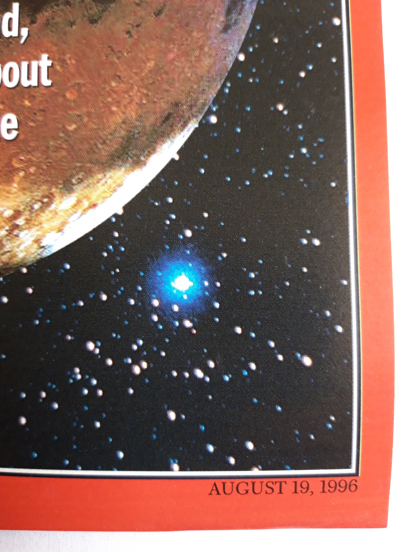 Time magazine Life on Mars Bob Dole 19.08.1996 08. 08th August 1996