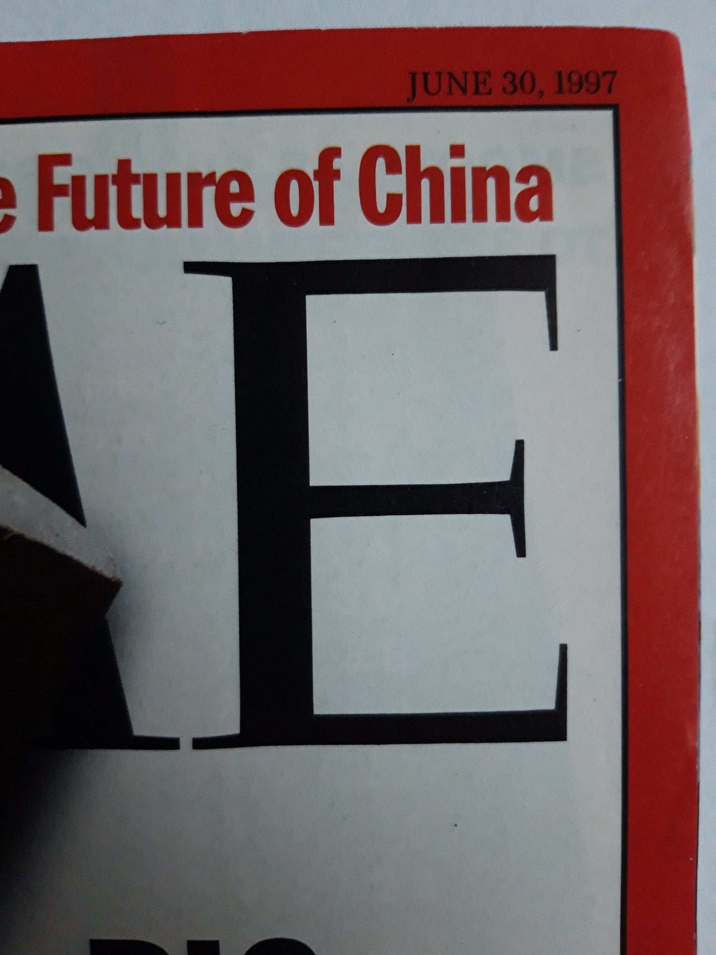 Time magazine Big tobacco takes a hit Hong Kong: The Future of China 30.06.1997 30th 30. June Juni 1997