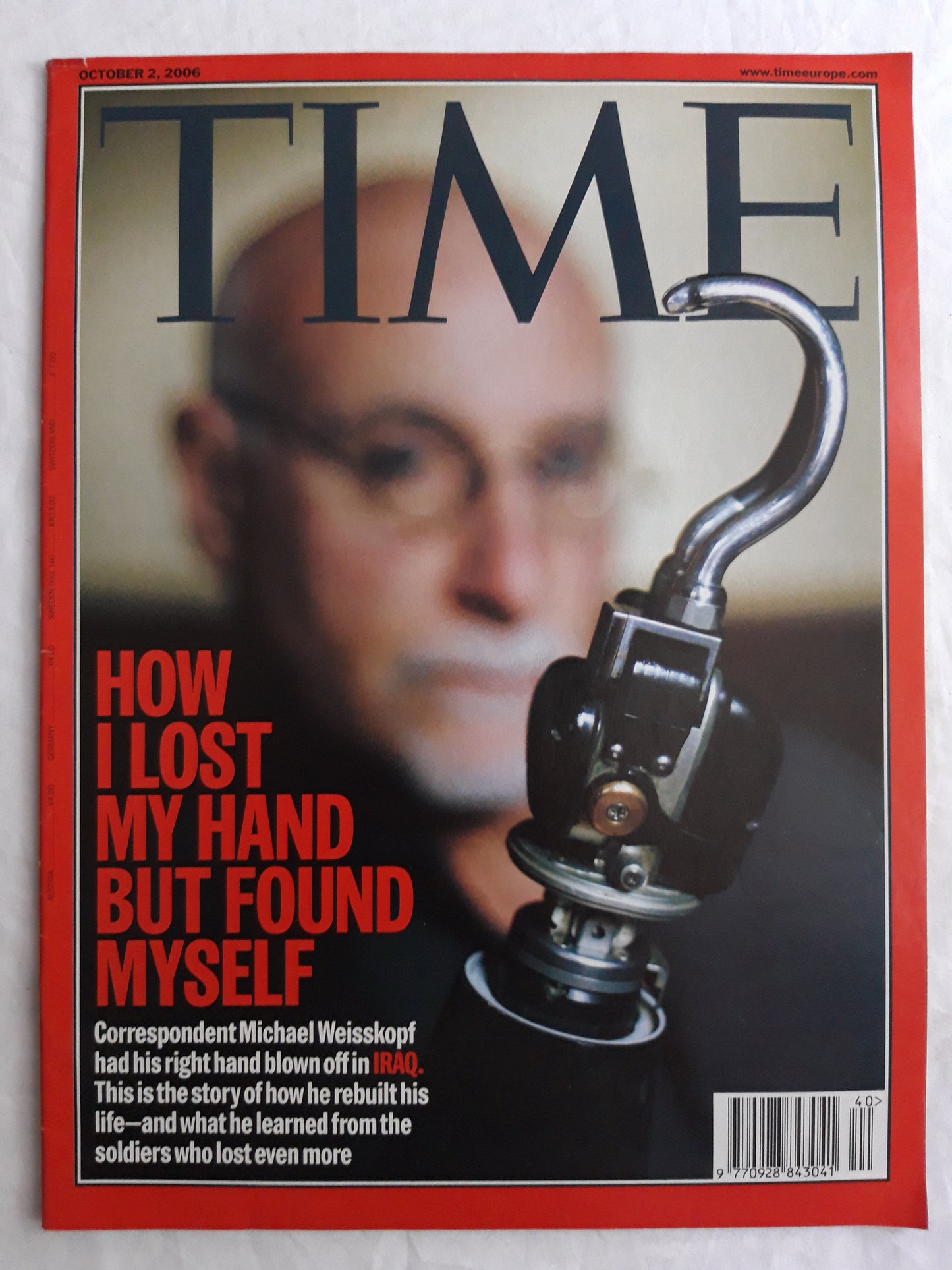 Time magazine How I lost ma hand but found myself Michael Weisskopf Iraq 02.10.2006 Oktober 2006