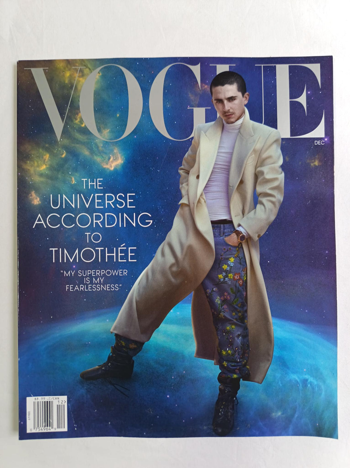 Vogue Timothée Hal Chalamet December Dezember 2025