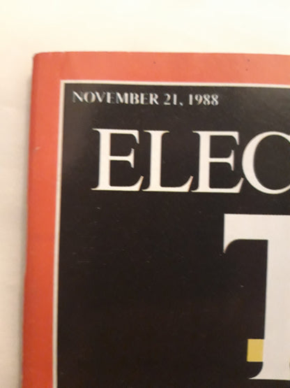 Time magazine Election special President-elect George Bush 21nd November 21. November 21.11.1988 Savors His Victory №47