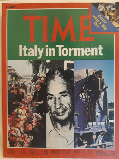 Time magazine Europe Italy in Torment 1st May 1. Mai 01.05.1978
