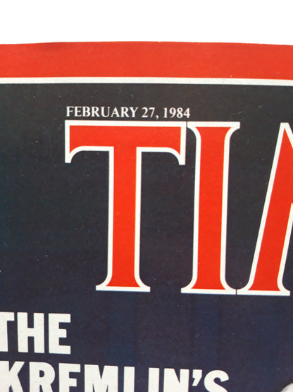 Time magazine Konstantin Chernenko 27th February 27. Februar 27.02.1984 No.9 USSR Kremlin
