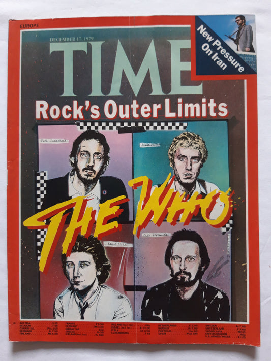 Time magazine The Who Roger Daltrey John Entwistle Keith Moon Pete Townshend Rock`s Outer Limits 17th December 17. Dezember 17.12.1979