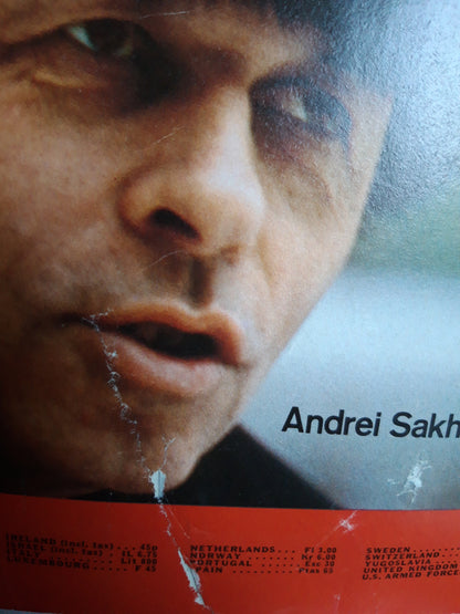 Time magazine The Dissidents Challenge to Moscow 21st February 21. Februar 21.02.1977 Andrei Sakharov
