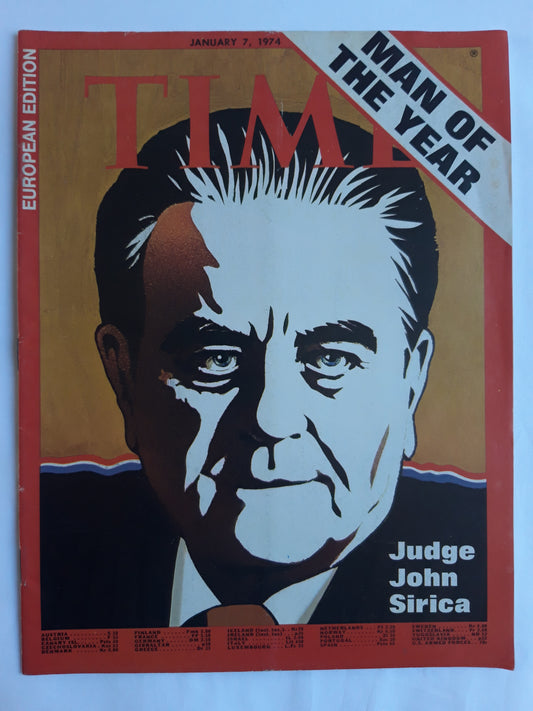 Time magazine Man of the Year Judge John Sirica 07.01.1974 Januar 1974