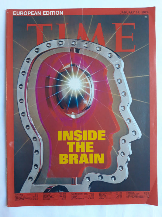 Time magazine Inside the Brain 14.01.1974 Januar 1974