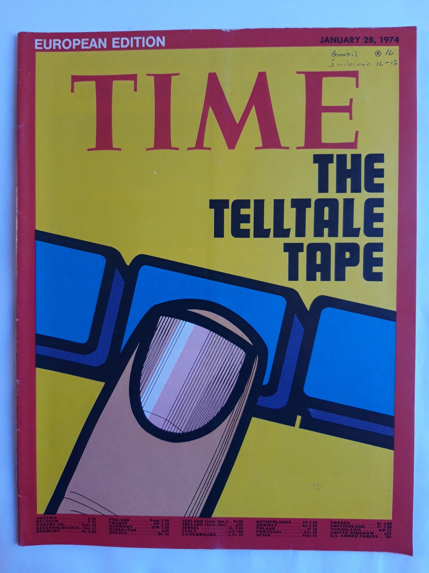 Time magazine The Telltale tape 28.01.1974 Januar 1974