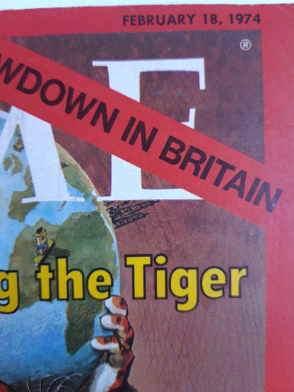 Time magazine Exxon: Testing the Tiger Showdown in Britain 18.02.1974 Februar 1974