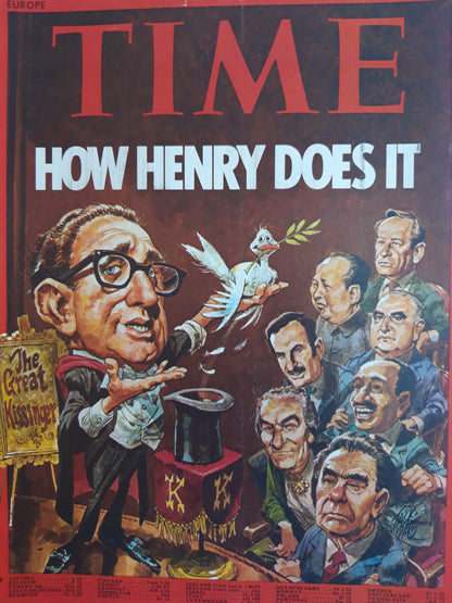 Time magazine How Henry does it The Great Kissinger 01.04.1974 April 1974
