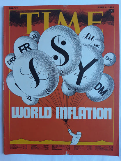 Time magazine World inflation 08.04.1974 April 1974