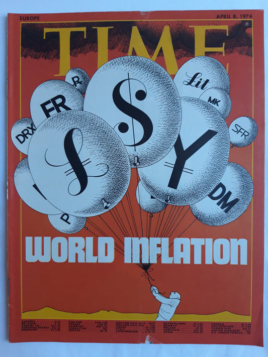 Time magazine World inflation 08.04.1974 April 1974
