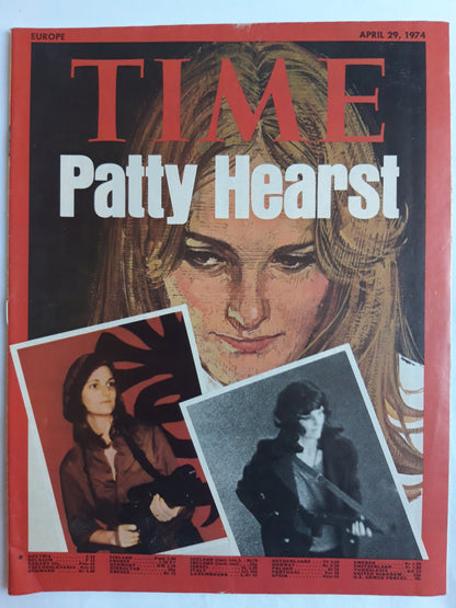 Time magazine Patty Hearst 29.04.1974 April 1974