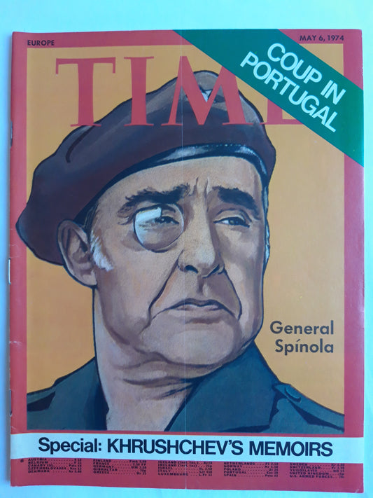 Time magazine General Spinola Coup in Portugal Special: Khrushev´s memoirs 06.05.1974 Mai 1974