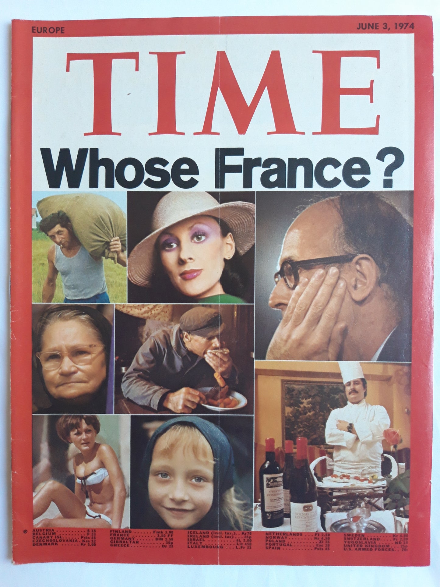 Time magazine Whose France? 03.06.1974 Juni 1974