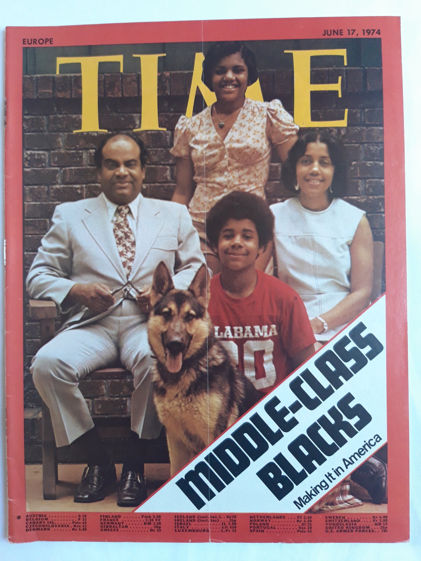 Time magazine Middle-class Blacks Making It in America 17.06.1974 Juni 1974
