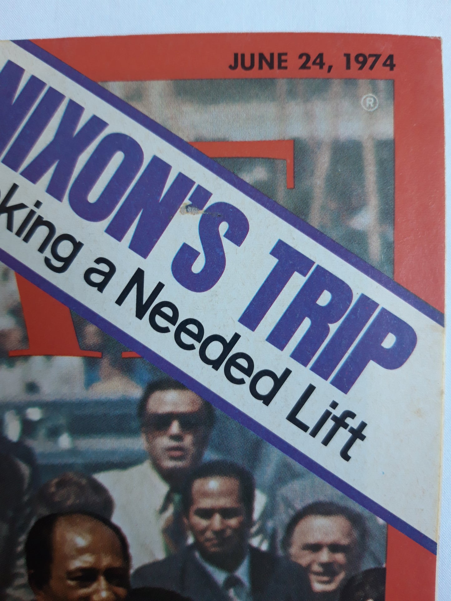 Time magazine Richard Nixon´s trip Seeking a Needed Lift 24.06.1974 Juni 1974