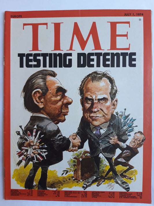 Time magazine Henry Kissinger Testing detente 01.07.1974 Juli 1974