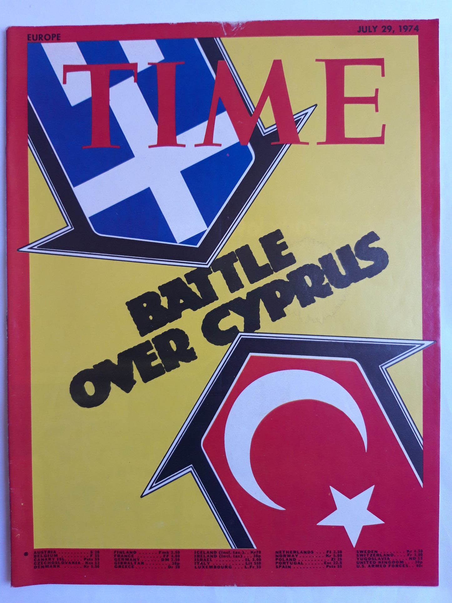 Time magazine Battle over Cyprus 29.07.1974 Juli 1974