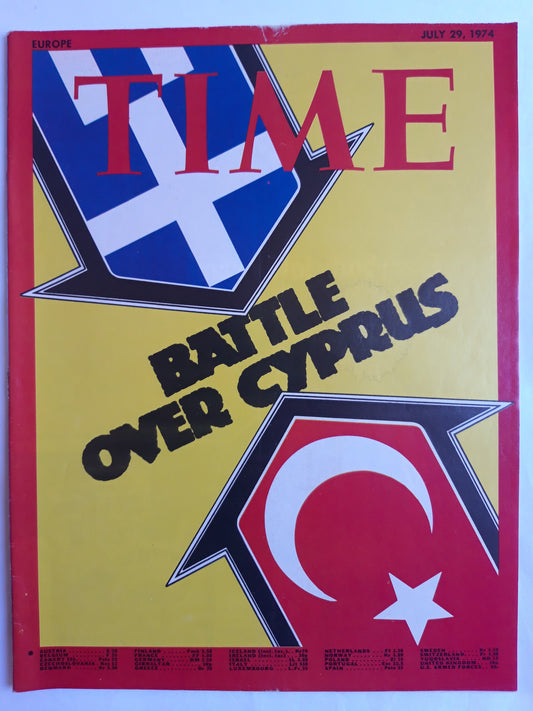 Time magazine Battle over Cyprus 29.07.1974 Juli 1974