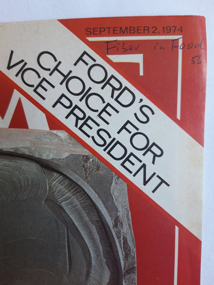Time magazine Nelson Rockefeller Gerald Ford´s Choice for Vice President 02.09.1974 September 1974