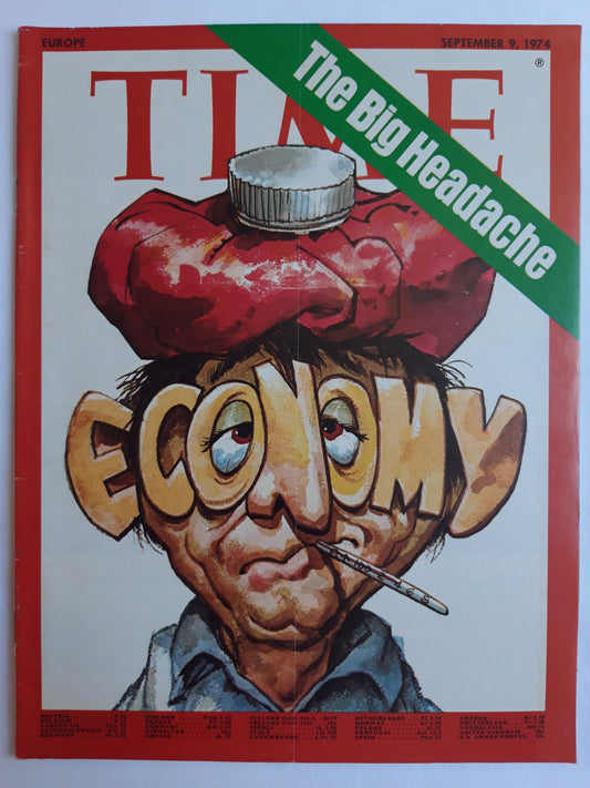 Time magazine Economy The Big Headache 09.09.1974 September 1974