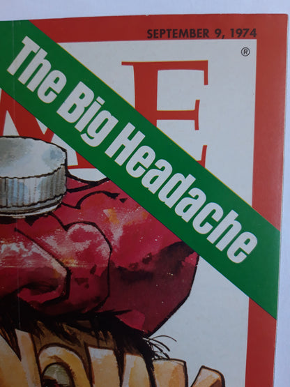 Time magazine Economy The Big Headache 09.09.1974 September 1974