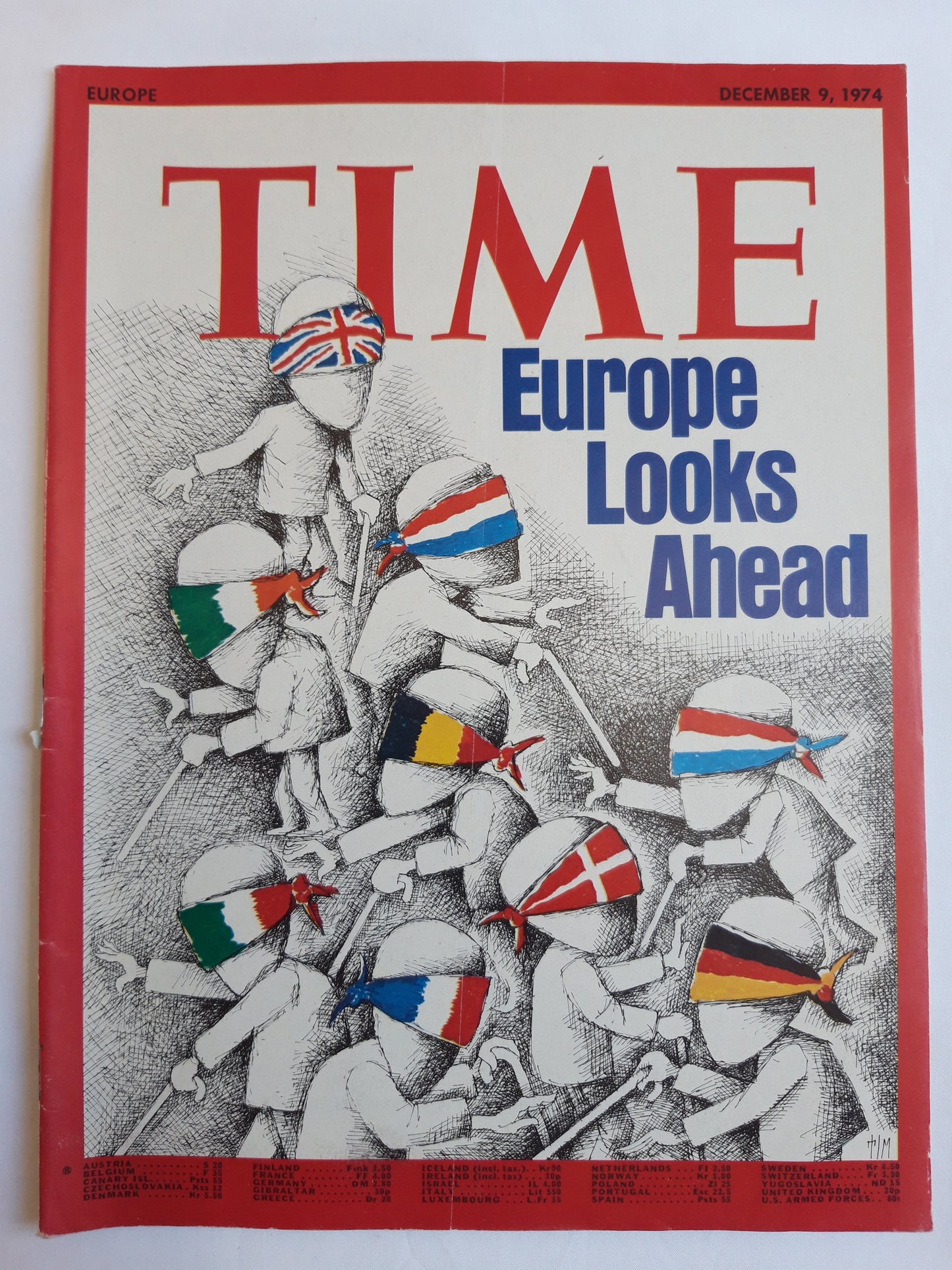 Time magazine Europe Looks Ahead 09.12.1974 Dezember 1974