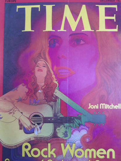Time magazine Joni Mitchell Rok Women Songs of Pride and Passion 16.12.1974 Dezember 1974