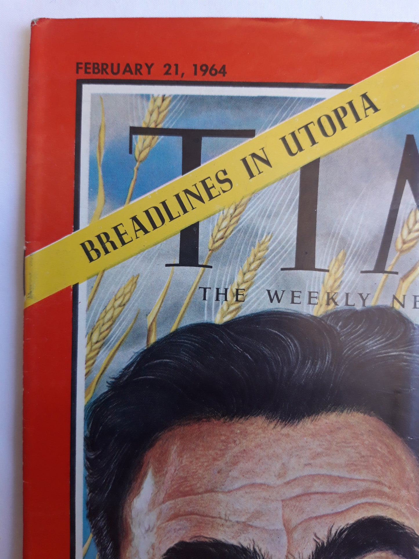 Time magazine Soviet President Leonid Brezhnev Breadlines in Utopia Asia edition 21.02.1964 Februar 1964