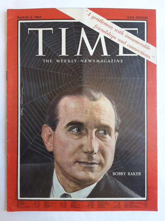 Time magazine Bobby Baker A gentleman with innumerable friendships and connections 06.03.1964 März 1964