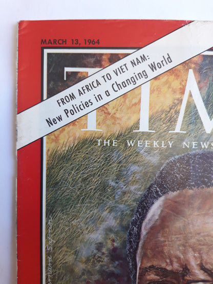 Time magazine Tanganyika`s President Julius Nyerere From Africa to Viet Nam New Policies in a Changing World 13.03.1964 März 1964