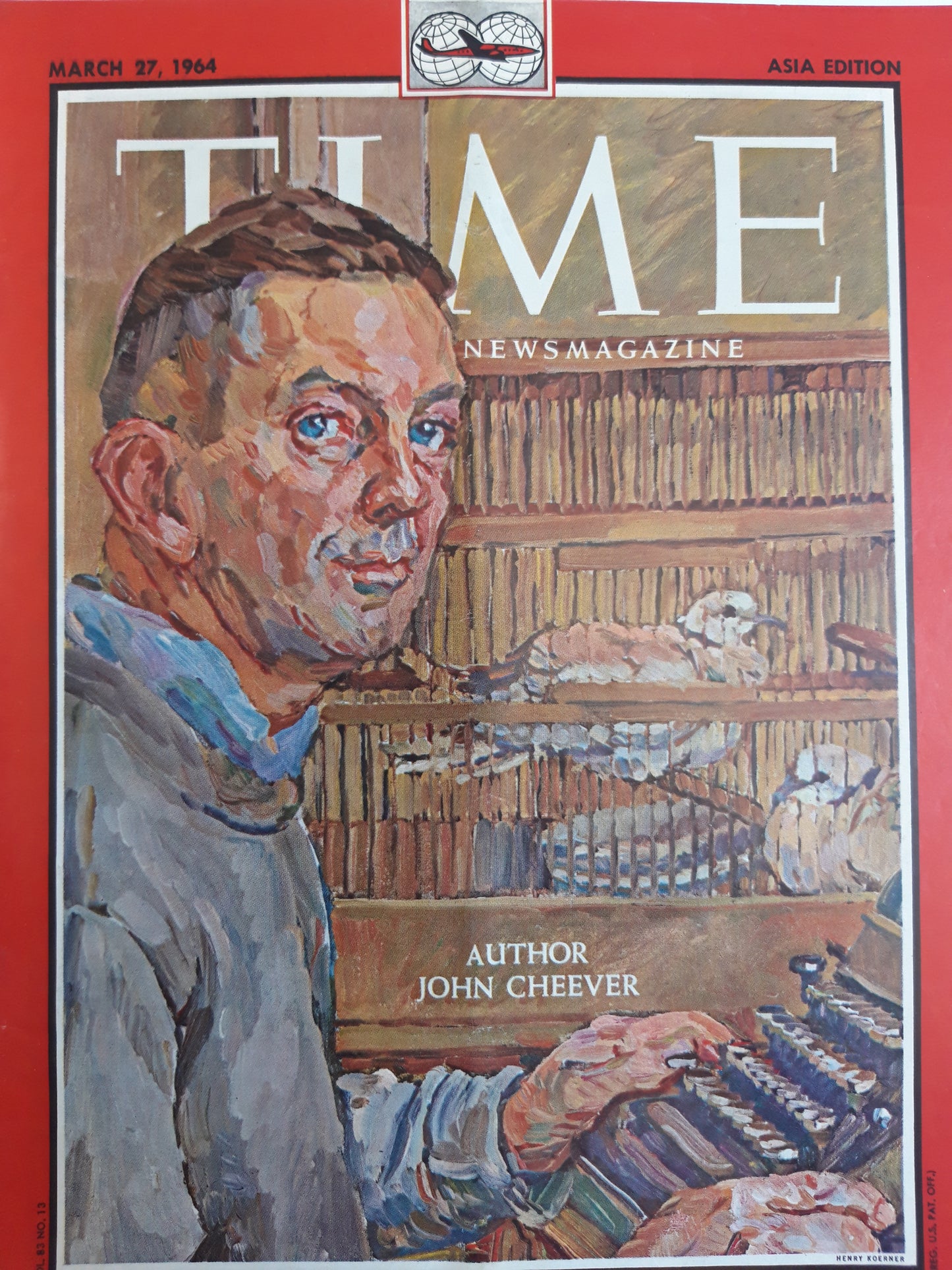Time magazine Author John Cheever 27.03.1964 März 1964