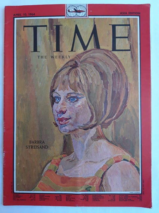 Time magazine Barbara Streisand 10.04.1964 April 1964