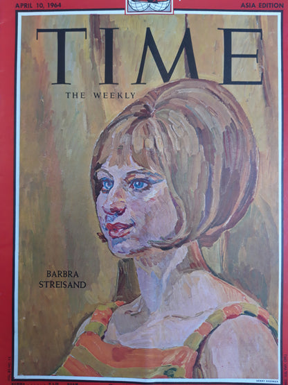 Time magazine Barbara Streisand 10.04.1964 April 1964