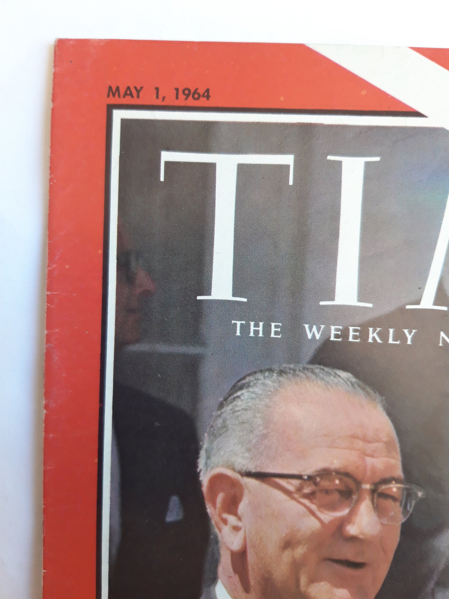 Time magazine At Garden Press Conference The Whirlwind President Lyndon B. Johnson 01.05.1964 Mai 1964