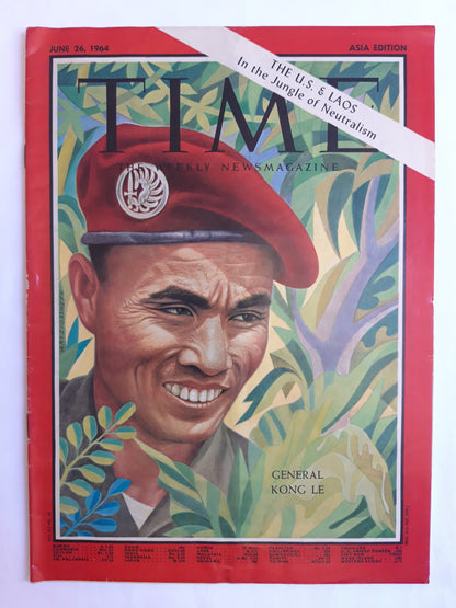 Time magazine General Kong Le The U.S. & Laos In the Jungle of Neutralism 26.06.1964 Juni 1964