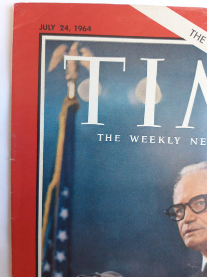 Time magazine Barry Goldwater Accepting Nomination The New Thrust in American Politics 24.07.1964 Juli 1964