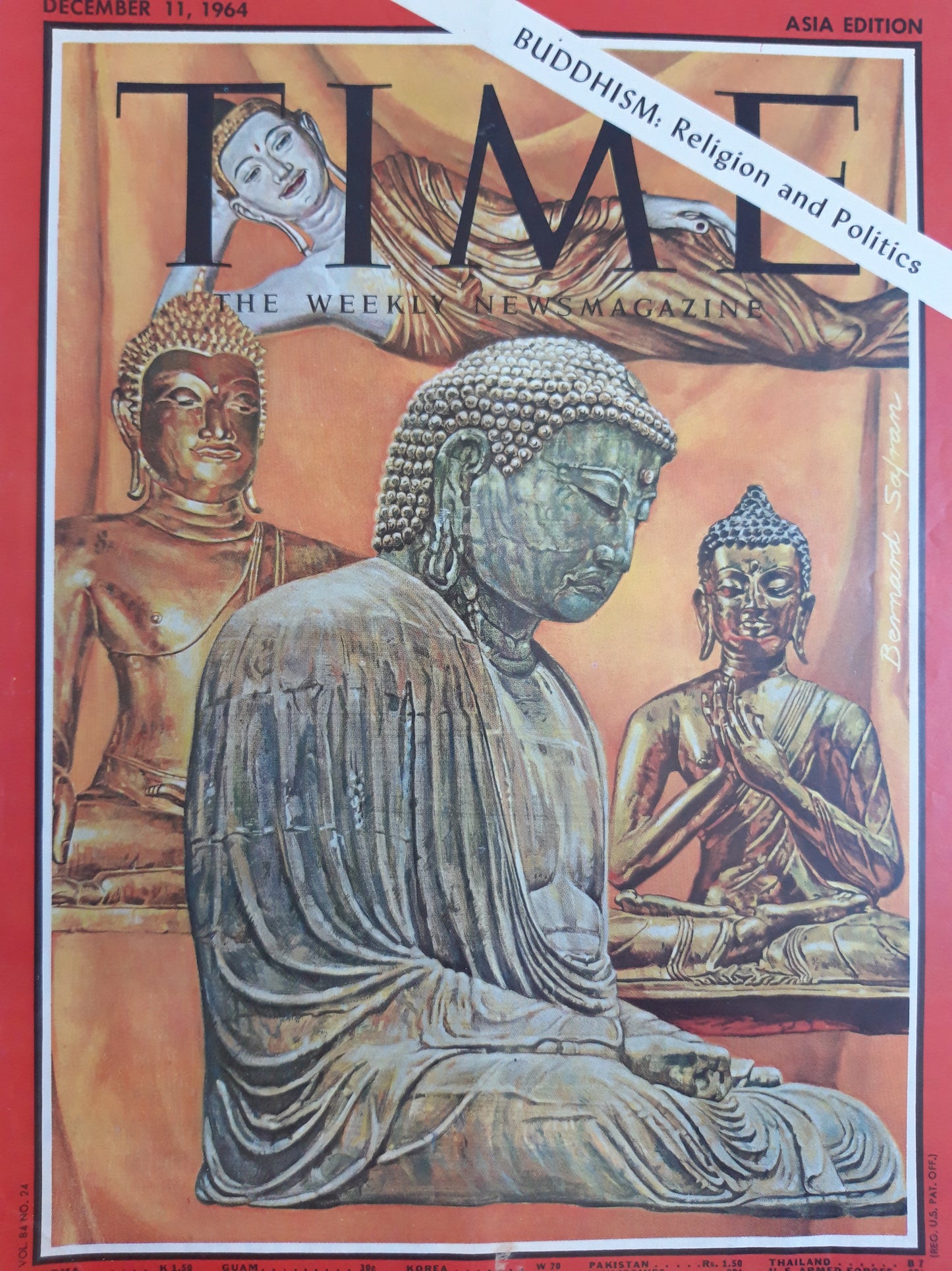 Time magazine Buddhism: Religion und Politics 11.12.1964 Dezember 1964
