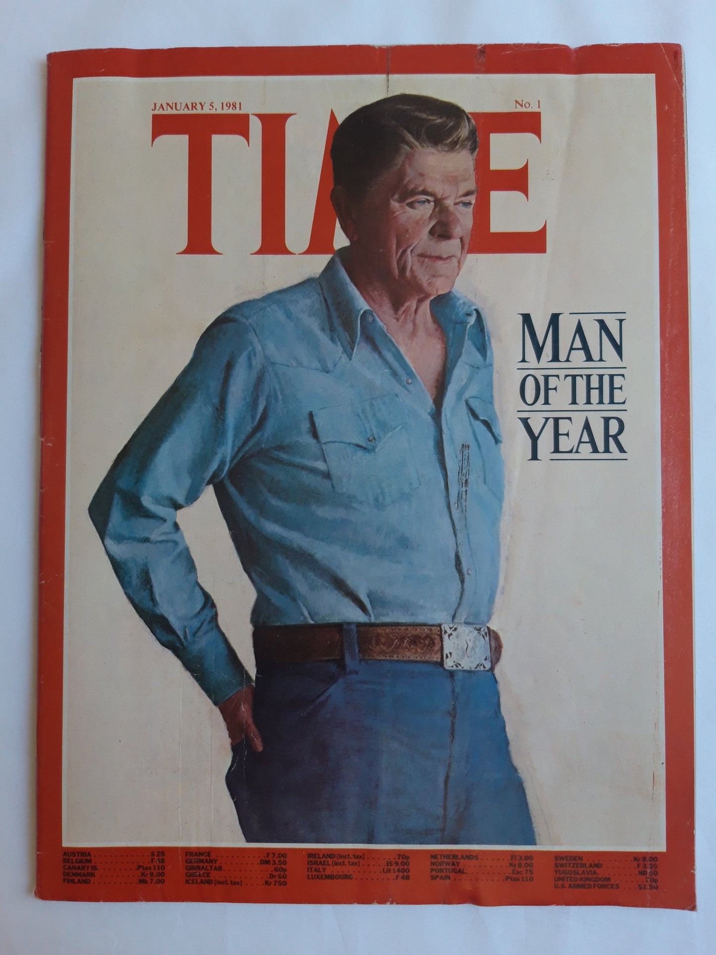 Time magazine Man of The Year Ronald Reagan 05.01.1981 Januar 1981 No.1