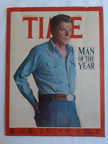 Time magazine Man of The Year Ronald Reagan 05.01.1981 Januar 1981 No.1