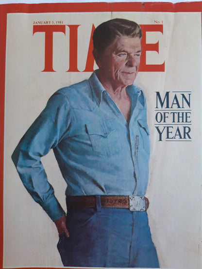 Time magazine Man of The Year Ronald Reagan 05.01.1981 Januar 1981 No.1