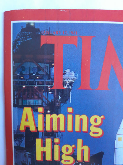 Time magazine Aiming High In ´81 Space Shuttle Columbia Louise Nevelson Sculpture`s Queen Bee 12.01.1981 Januar 1981 No.2