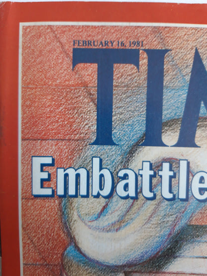 Time magazine Prime Minister Thatcher Embattled Britain Ronald Reagan 16.02.1981 Februar 1981 No.7