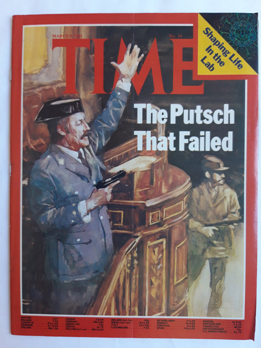 Time magazine The Putsch That Failed Shaping Life In the Lab 09.03.1981 März 1981 No.10