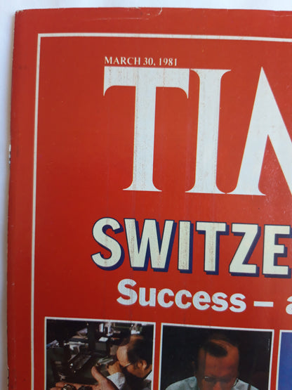 Time magazine Switzerland Success - at a Price Hollywood Dead or Alive? Robert Redford 30.03.1981 März 1981 No.13