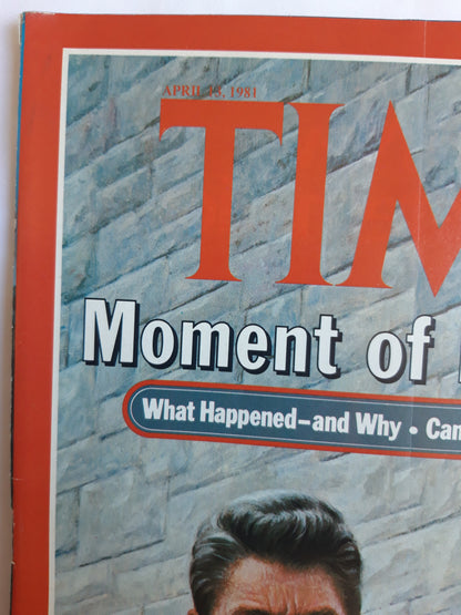 Time magazine Moment of Madness Ronald Reagan 13.04.1981 April 1981 No.15