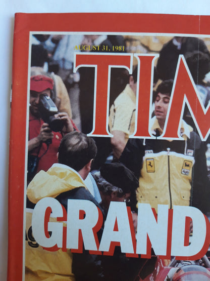 Time magazine Grand Prix Shootout over the Mediterranean 31.08.1981 August 1981 No.35